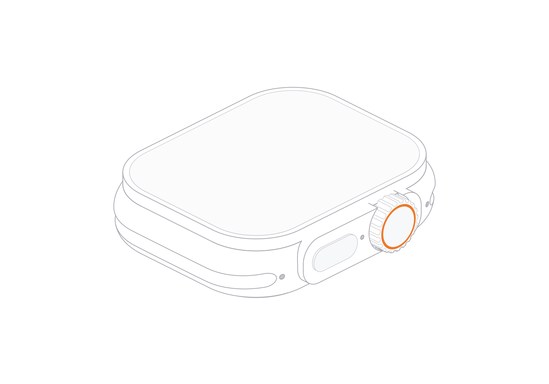 Apple Watch Ultra 4 line art