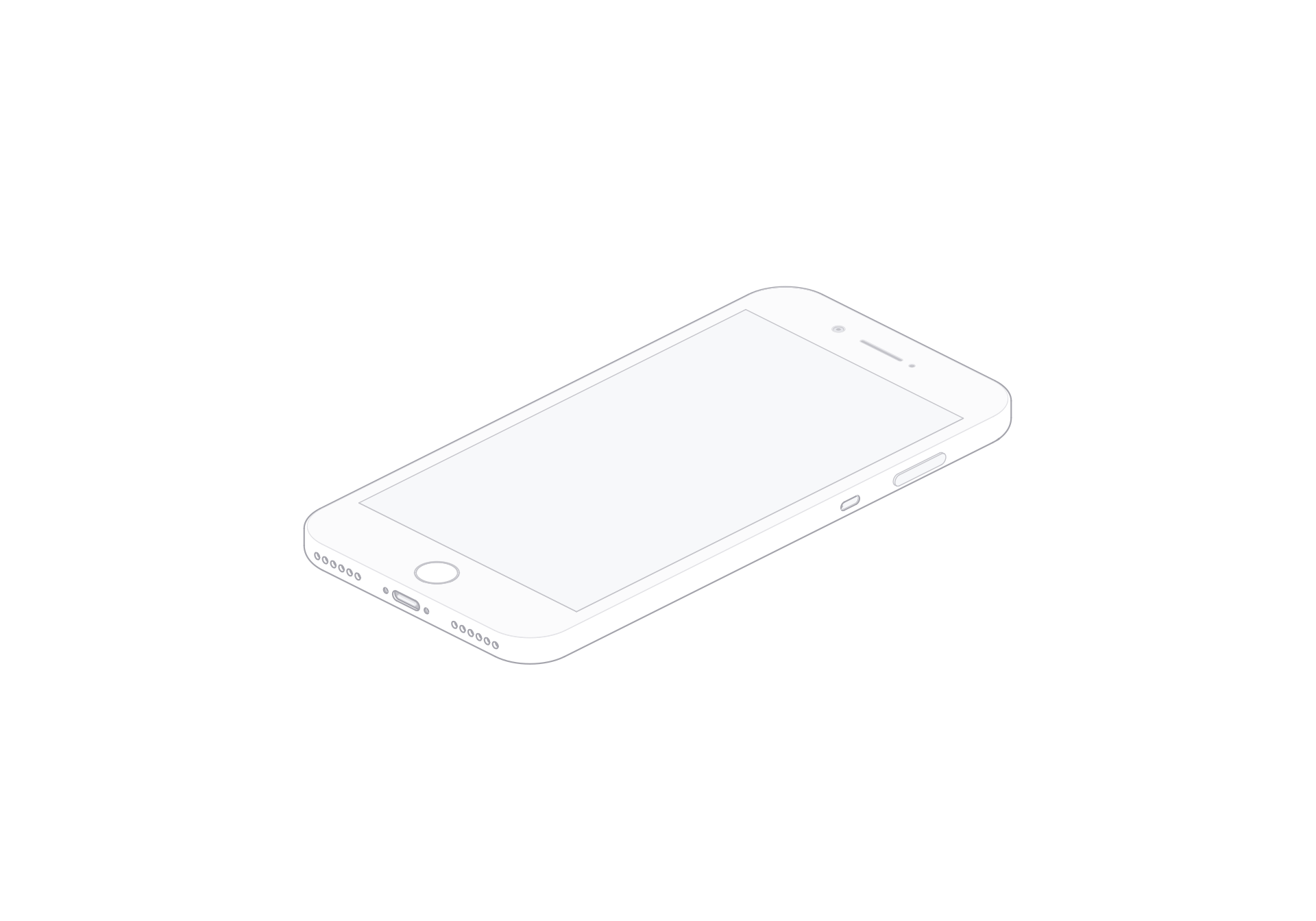iPhone 7 Plus line art