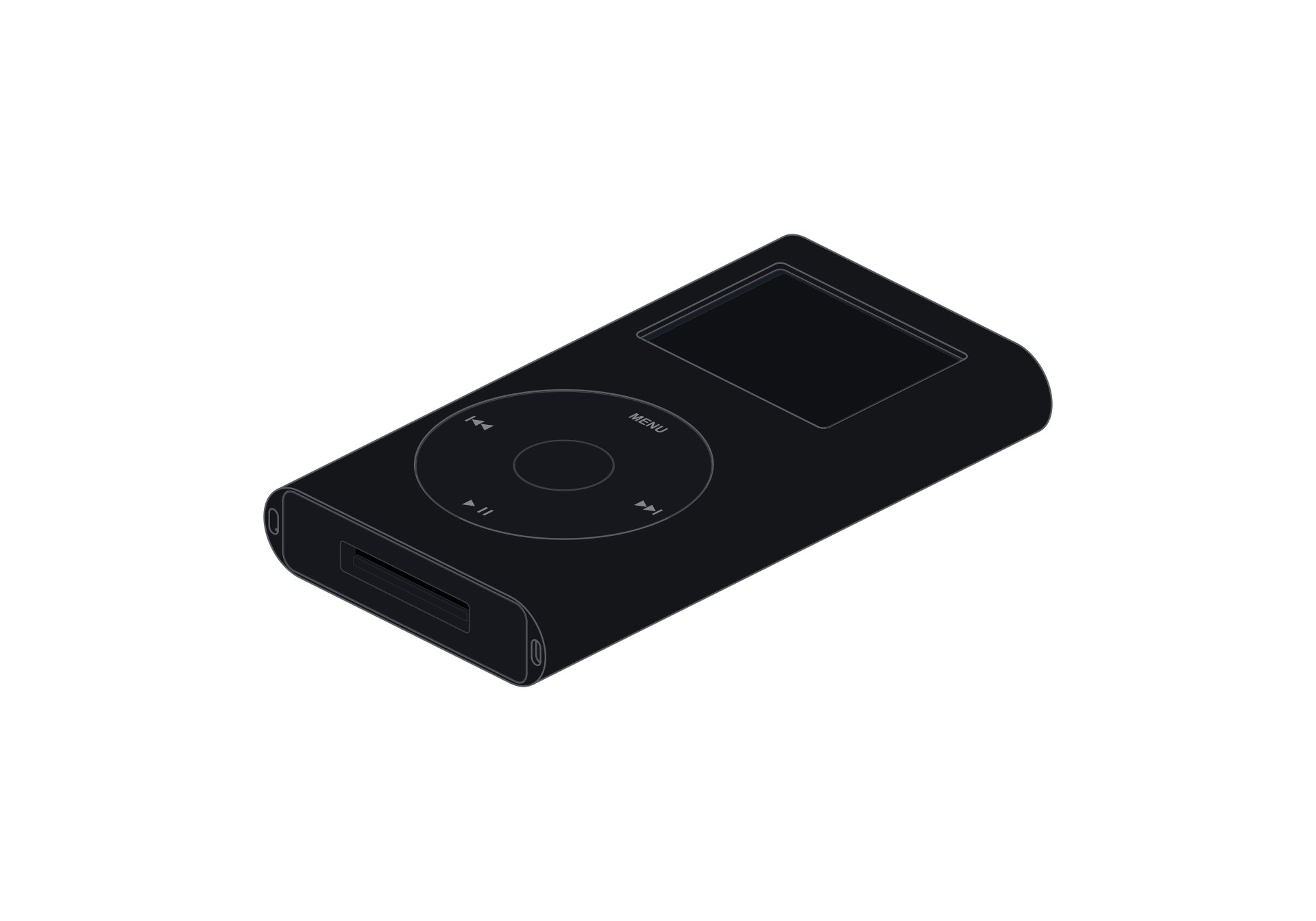 iPod mini (2004) line art
