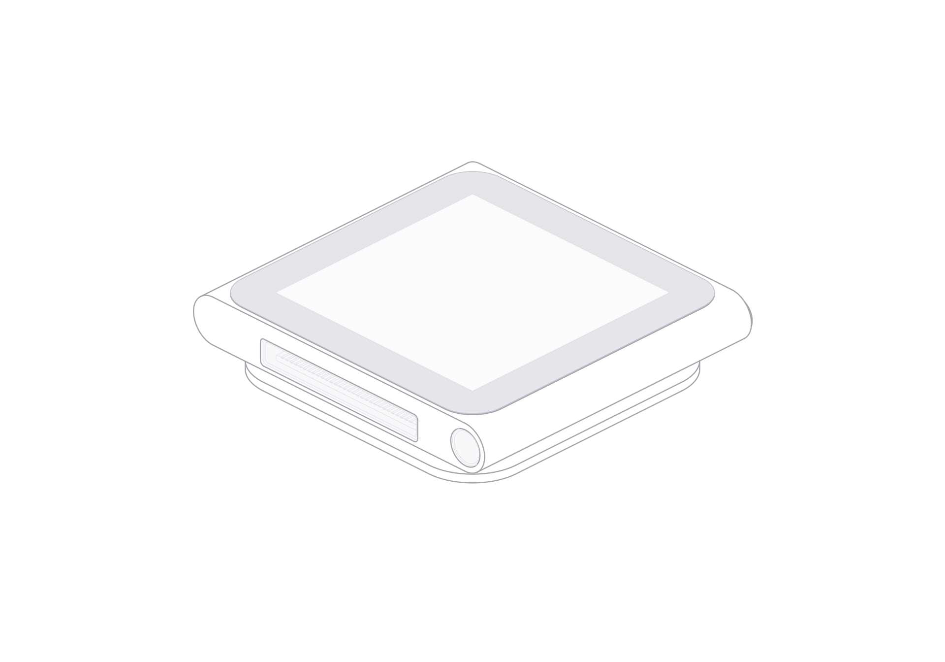 iPod nano (6th generation) line art