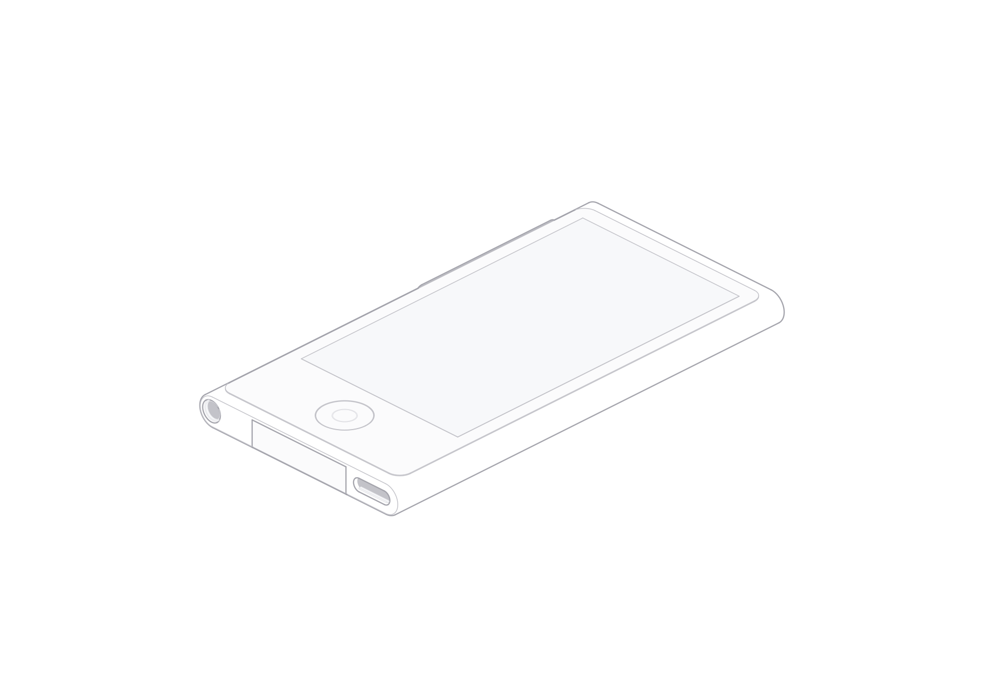 iPod nano (7th generation) line art