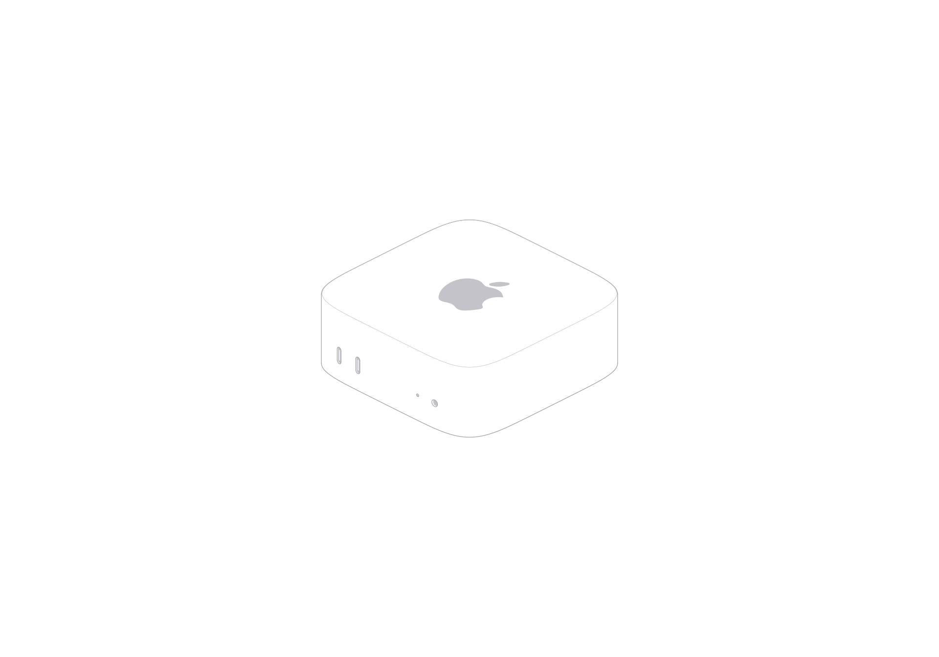 Mac mini line art