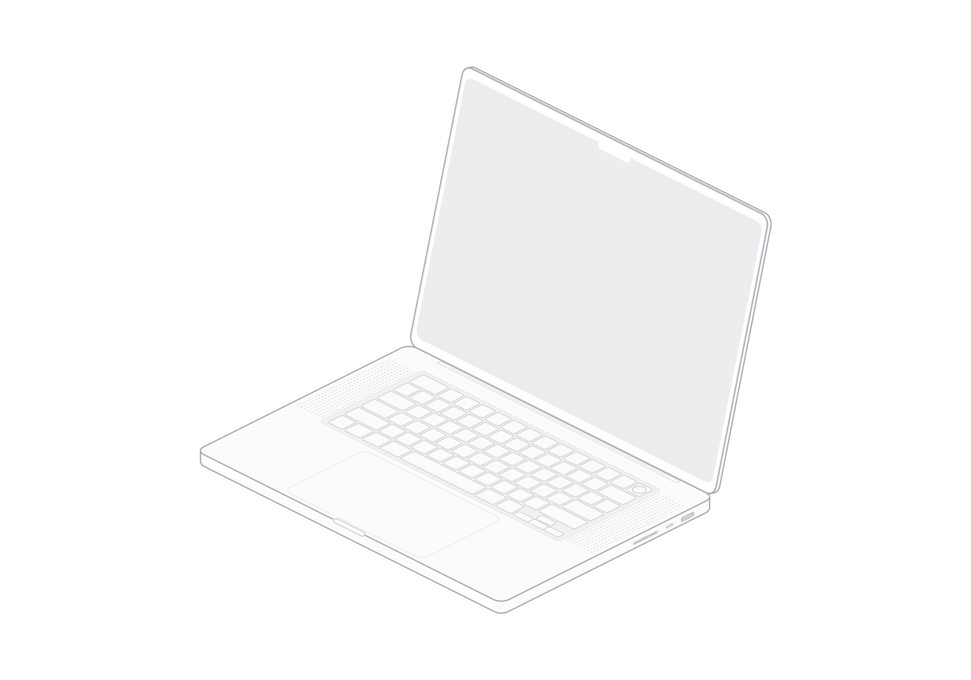 MacBook Pro line art