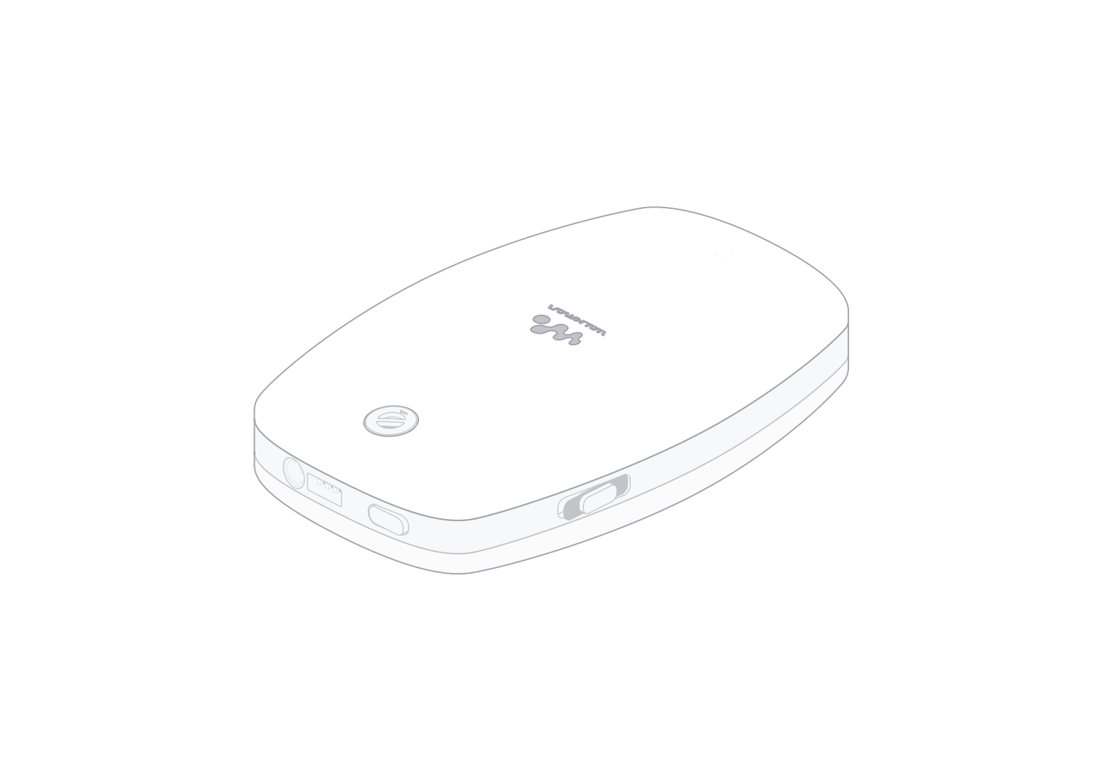 Sony Walkman NW-A1000 at a 180° turn in the fixed isometric view.