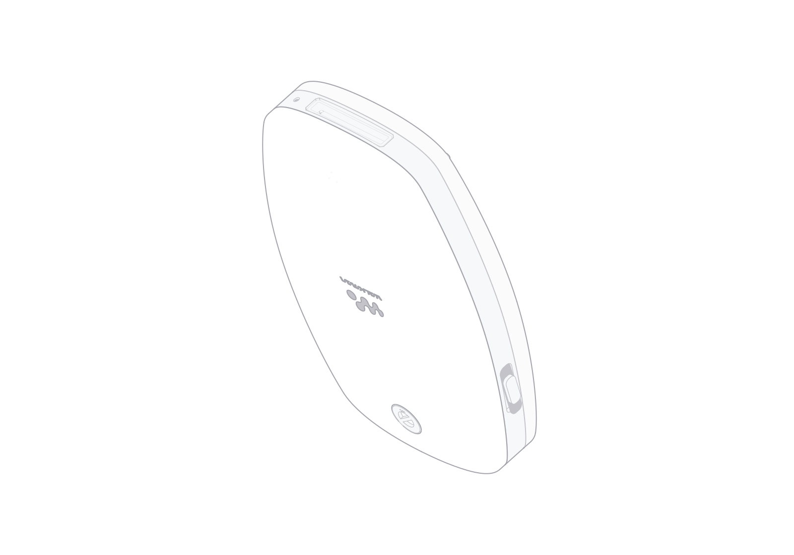 Sony Walkman NW-A1000 at a 72° turn in the fixed isometric view.