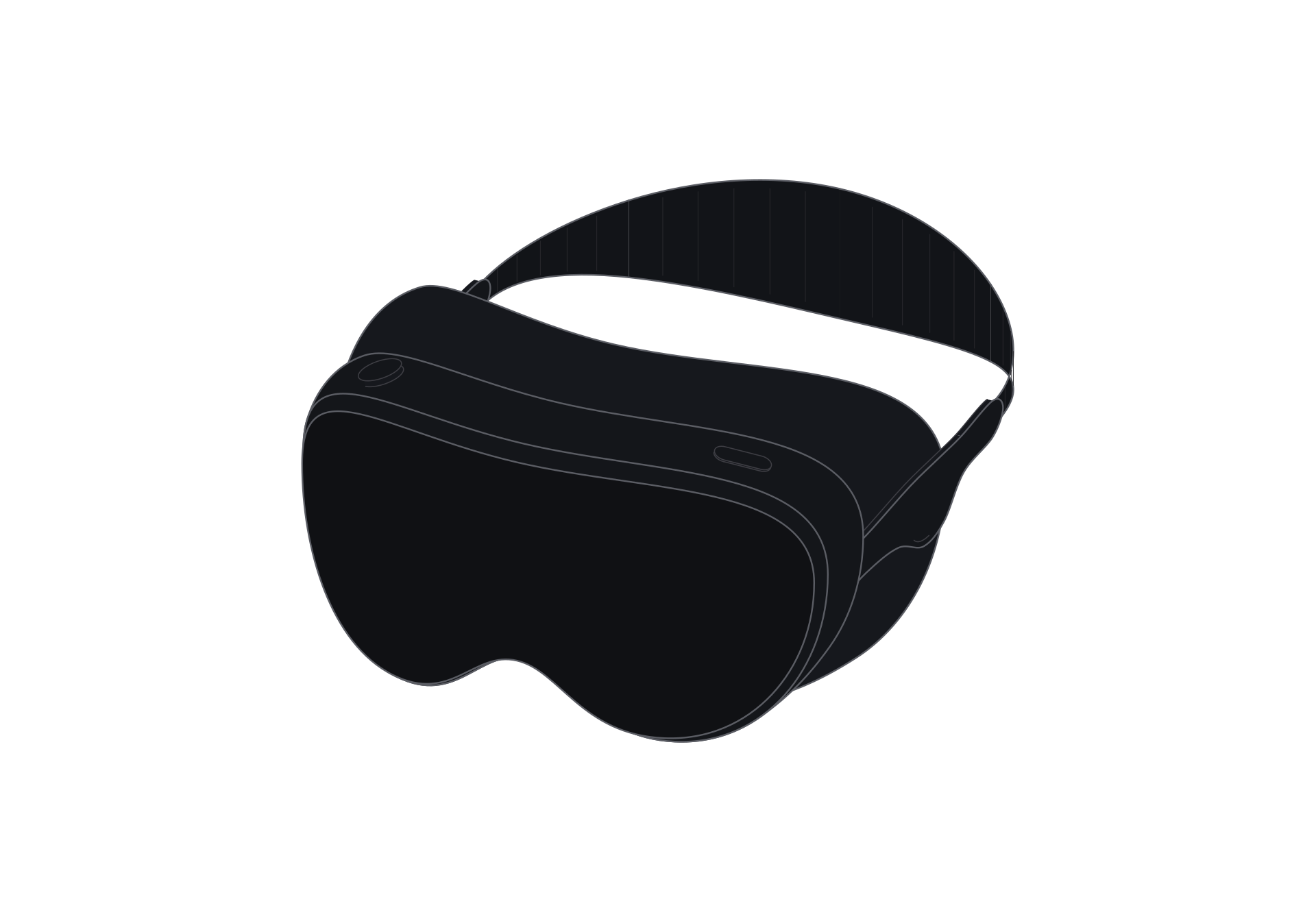 Apple Vision Pro line art