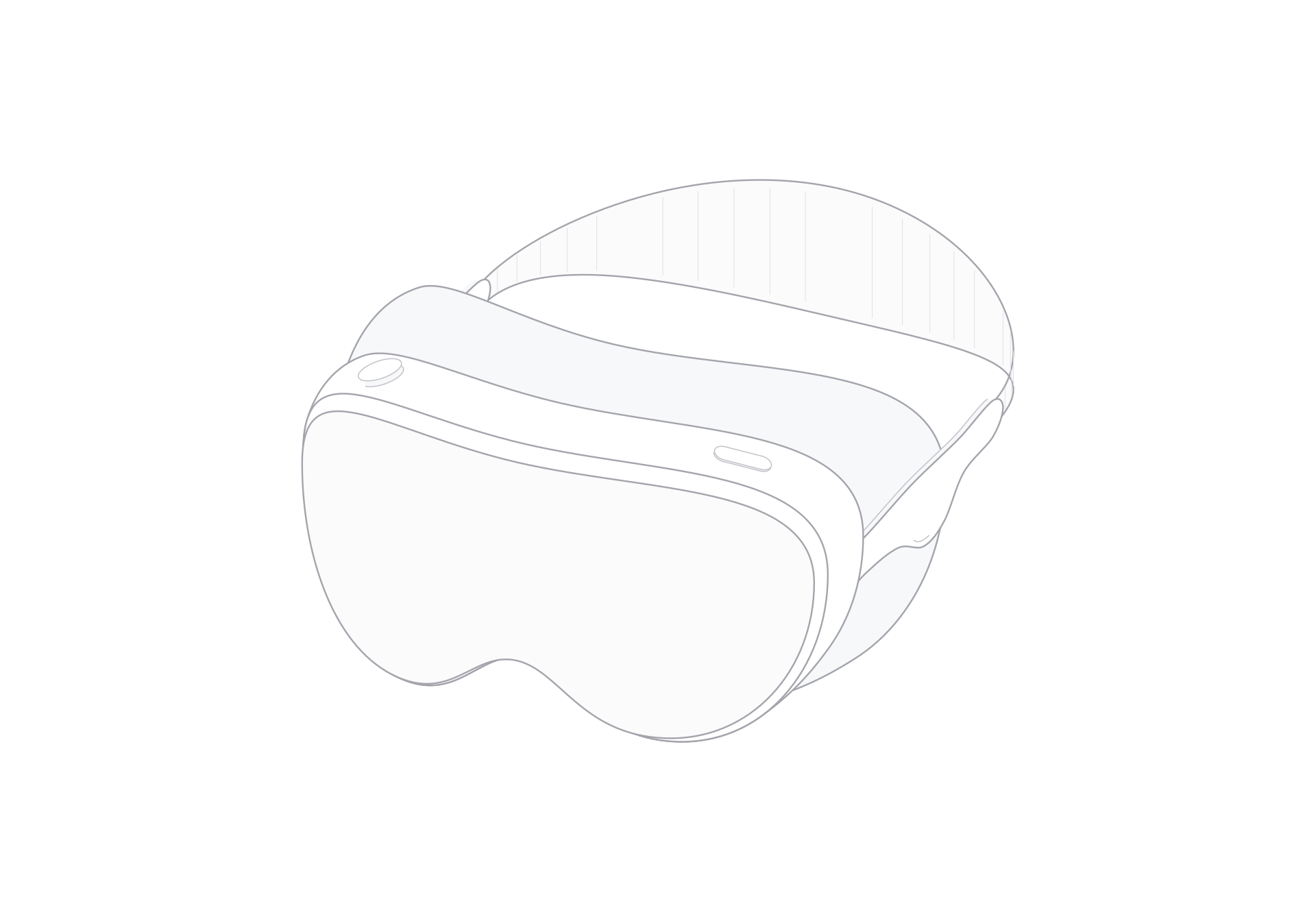 Apple Vision Pro line art
